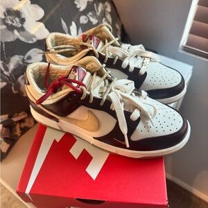 Nike Dunk Low LX in Sail and Team Gold